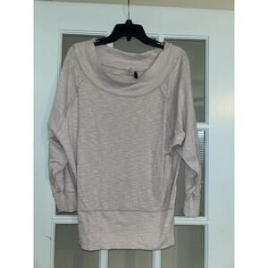 We The Free People Palisades Top SMALL Off Shoulder Boat Neck Rose Pink OB658333